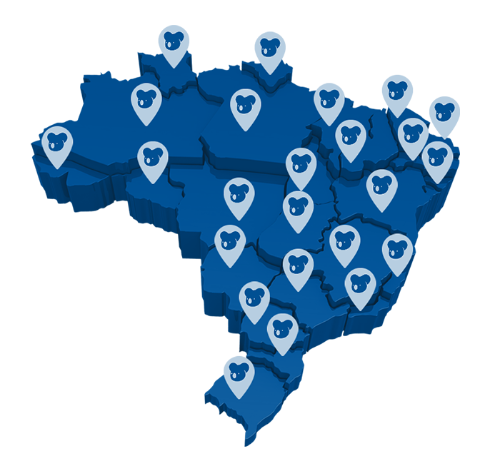 Mapa do Brasil.